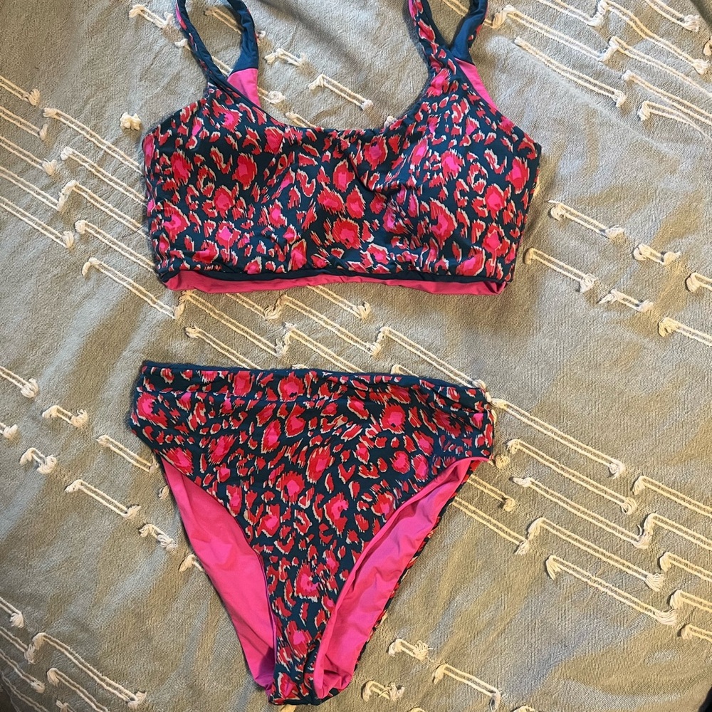 Maaji Pink and Blue Bikini